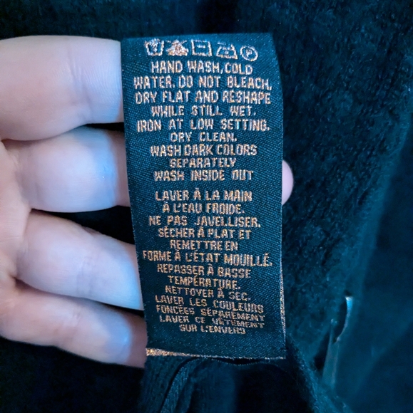 🍁 Love and Legend Women black V neck Sweater sides zipper size 2X - Picture 9 of 10